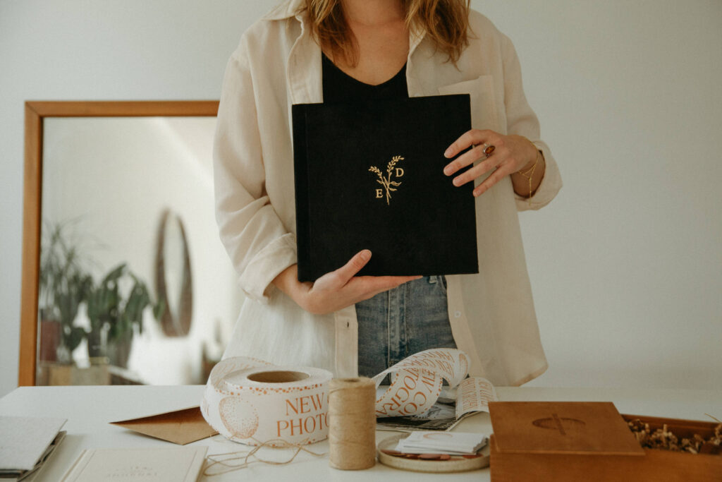 10x10 Wedding Album Example by New Copper Photography