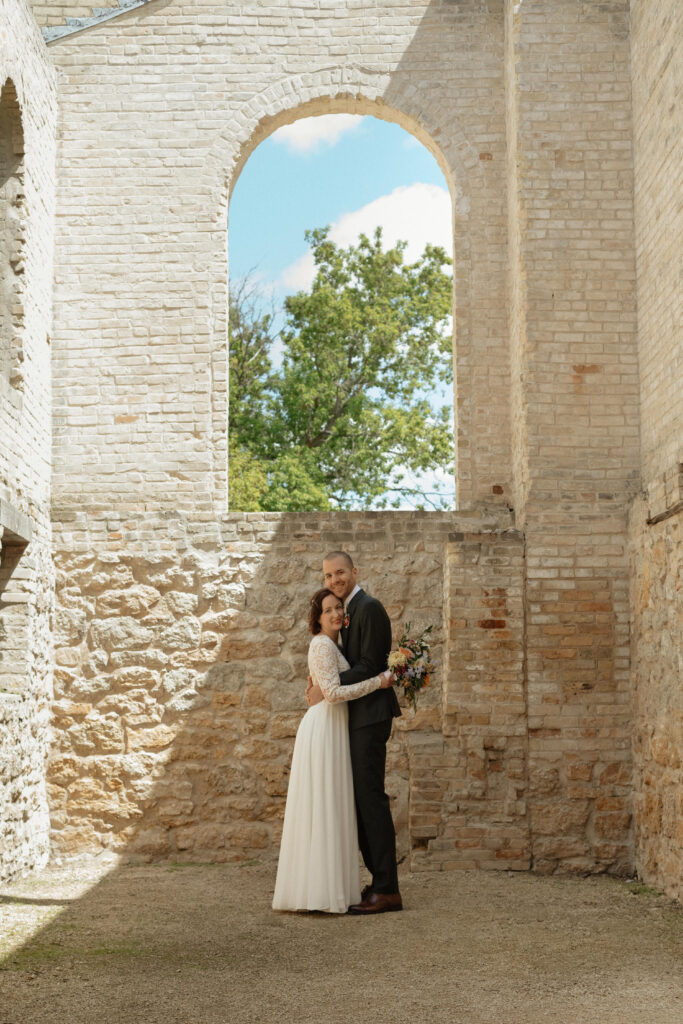 Monastery Ruins for weddings photos at St. Norbert Arts Centre
